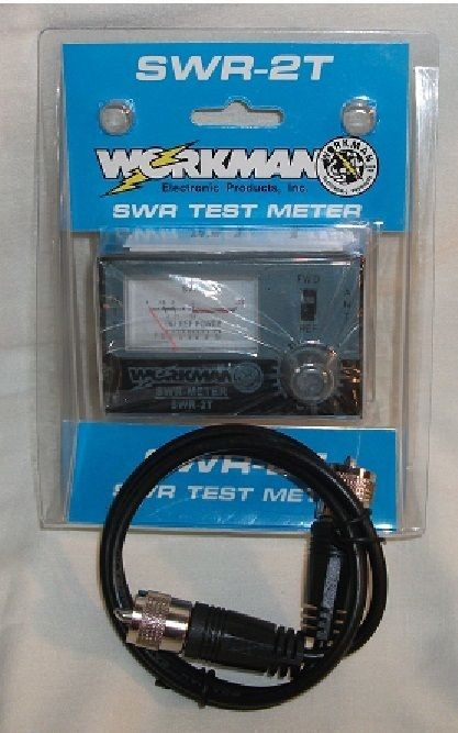 Workman SWR 2T Test Meter SWR2T w/3 Jumper Coax NEW