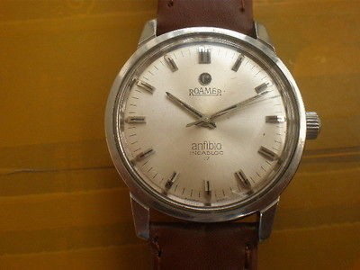 Vintage SWISS ROAMER Anfibio 17 Jewels Manual Mens Watch