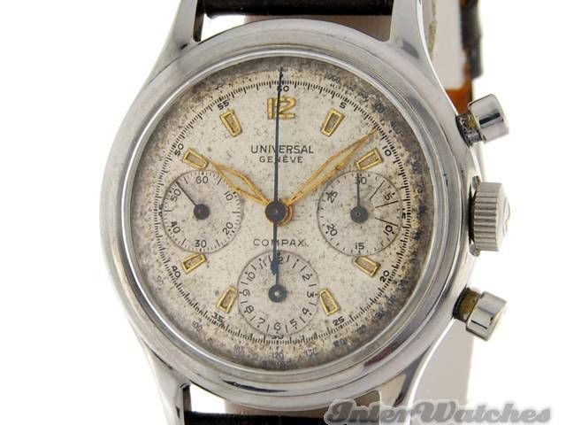 Universal Compax Mens Steel Vintage Chronograph