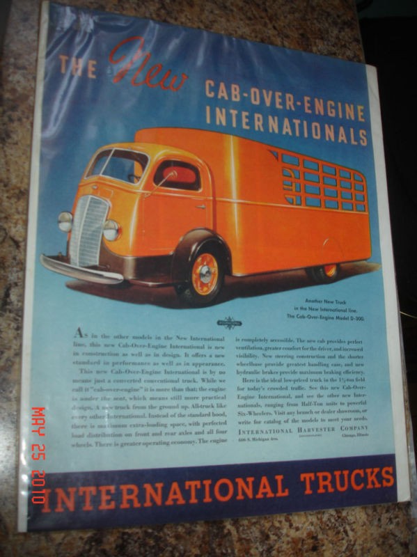 International Harvester IH CAB OVER Truck Vintage Advertisement AD