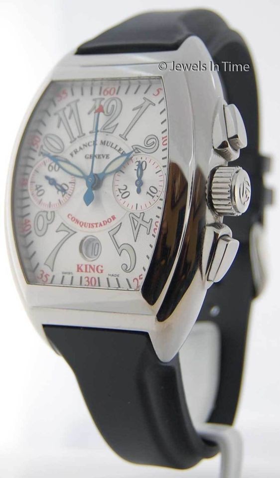 Franck Muller Conquistador King Chrongraph 8005 CC Box & Papers JEWELS 