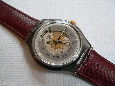 1991 Rubin Vintage Automatic Swatch Watch leather band