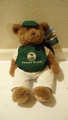 Pebble Beach Heritage Logo Caddy Bear Teddy Bear