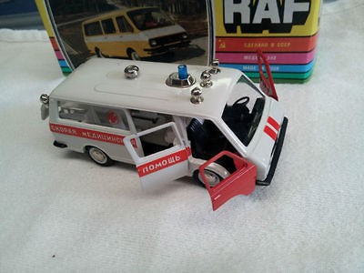 RARE Russian  made in USSR   Diecast Car AMBULANCE MODEL 143 Mint 