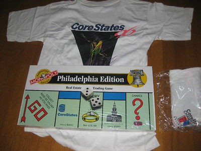 NEW Classic Philadelphia CORESTATES Monopoly + Championship 96 bike 