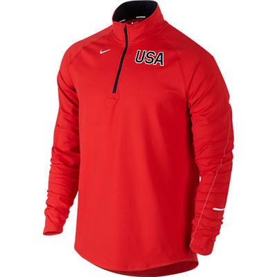 Mens Nike USA Olympic Element Half Zip London Summer 2012 Size L