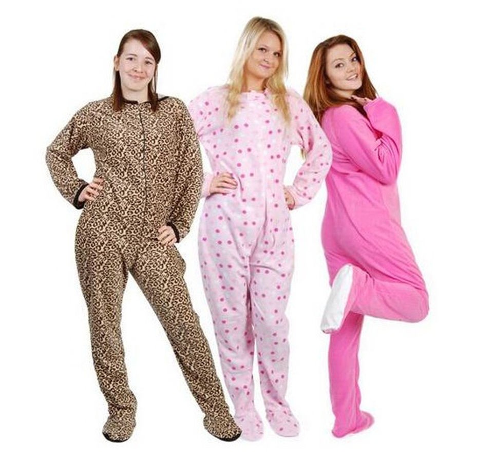ladies all in one sleepsuit footed pyjamas romper babygrow AB DL