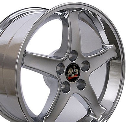 Single 17x10.5 Chrome Cobra R Wheel Fits Mustang®