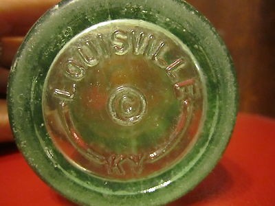 Vintage Antique Glass Coca Cola Coke Bottle Louisville Kentucky KY