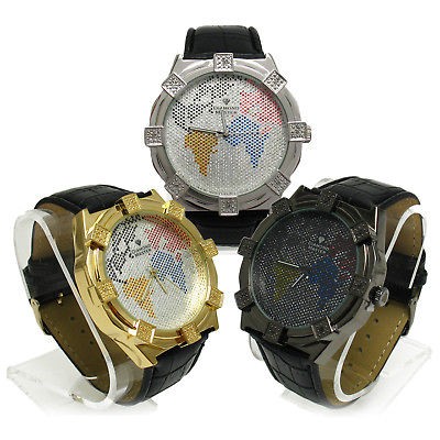 Genuine World Diamond Master Mens Watch Choose Color