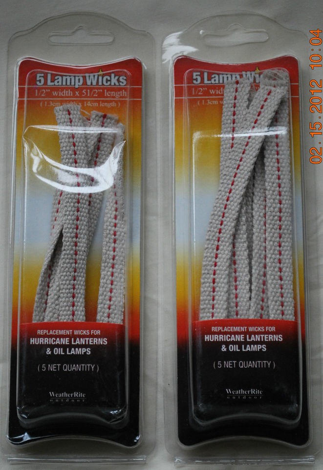 Hurricane Lantern Wicks for Kerosene Lanterns 2 Packs for a Total of 