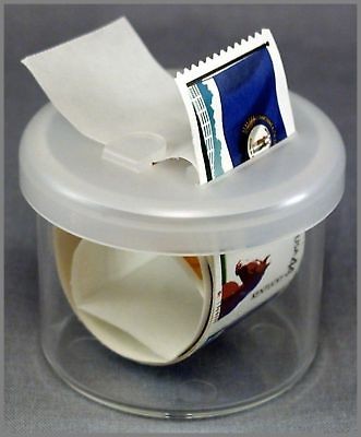 Postage Stamp, Address Label, or Sticker Roll Dispenser