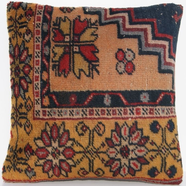 CARPET PILLOWS HANDKNOTTED TURKISH ANATOLIAN RUG 18x18