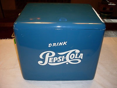 VINTAGE 1950’s RARE PEPSI COOLER RESTORED possible one of a kind