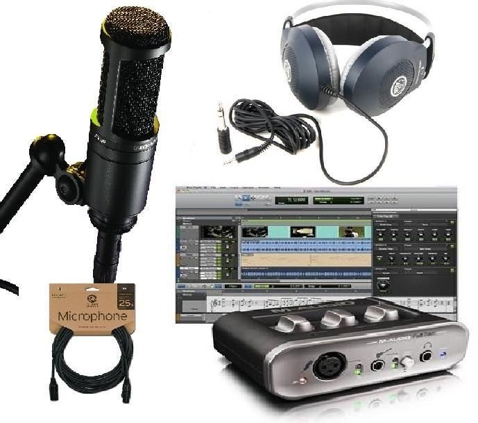   Fast Track USB Pro Tools Home Studio Recording Package AT2020 K77