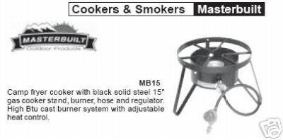 Masterbuilt Fish Fryer Burner Adjustable LP Propane MB15 New