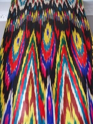 hand made uzbek fabric silk ikat adras   tissu en soie ouzbek 