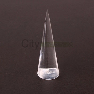 Newly listed Clear Cone shaped Rings Jewelry Display Stand Holder Rack