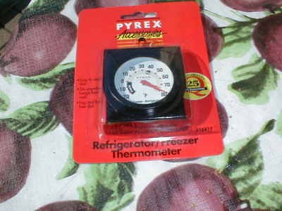 PYREX REFRIGERATOR FREEZER THERMOMETER 25 YEAR GUARANTE