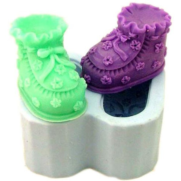 3D Baby Shoes Fondant Cake Cookie Chocolate Mold Cutter Modelling 