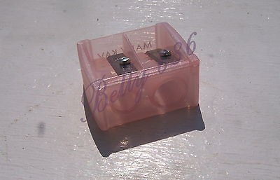   PINK Dual Eye & Lip Pencil / Crayon Sharpener ~ NEW ~ small & large