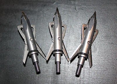   Rage 2 Blade 100 Grain slipcam Broadheads 3 pieces 2 inch cut diameter