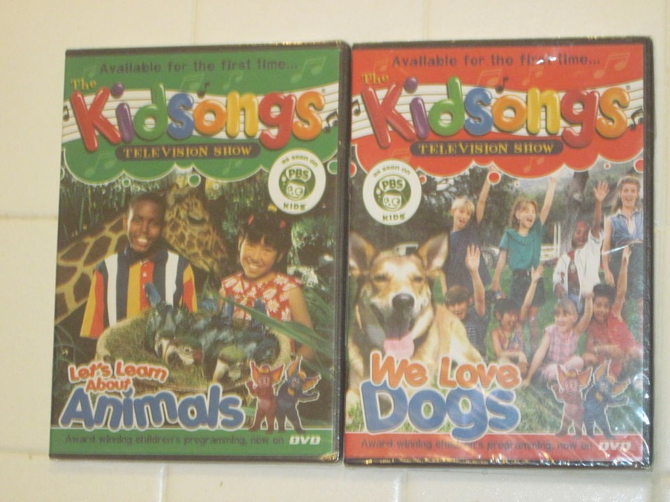 Pbs Kids Kidsongs Lot 2 Dvds We Love Dogs Lets Learn About Animals On Popscreen