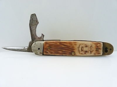 Vintage BSA Boy Scouts of America 4 Blade Pocket Knife for Parts or 