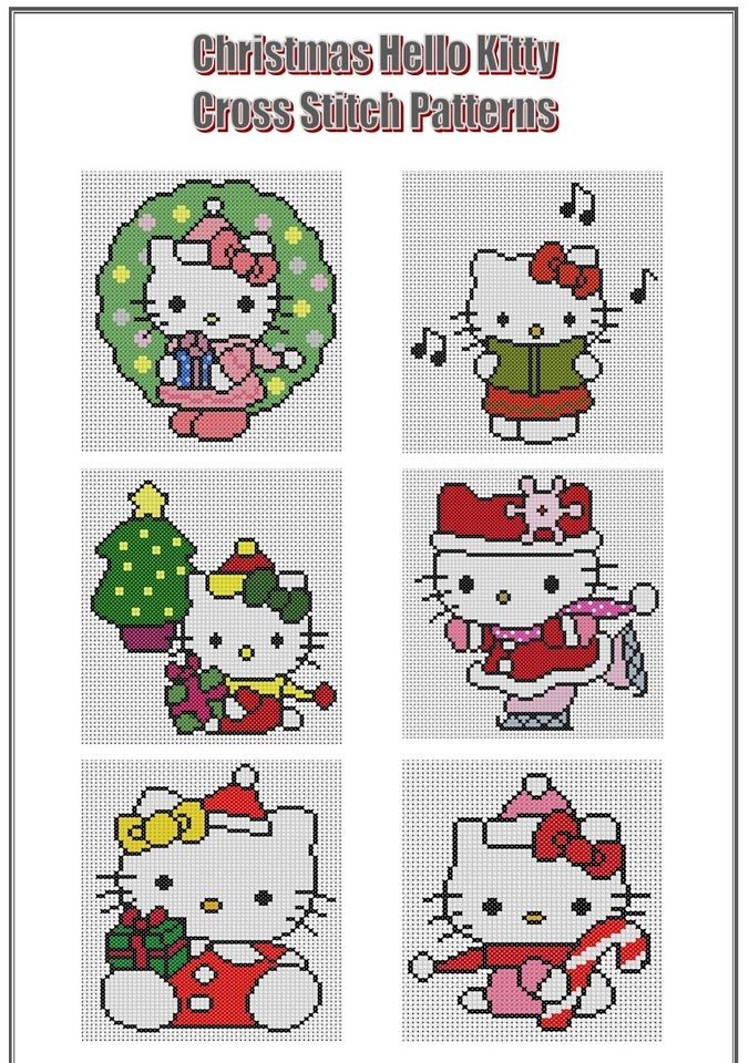 hello kitty cross stitch pattern in Characters