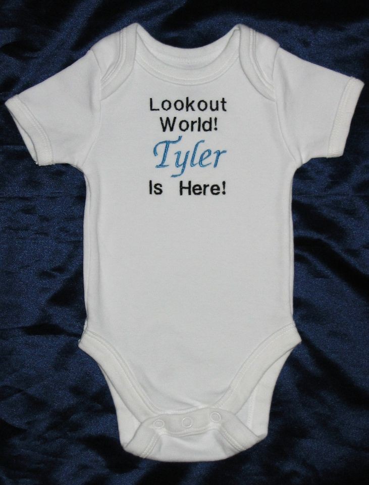 Personalized Baby Onesie, Christmas Shower Gift