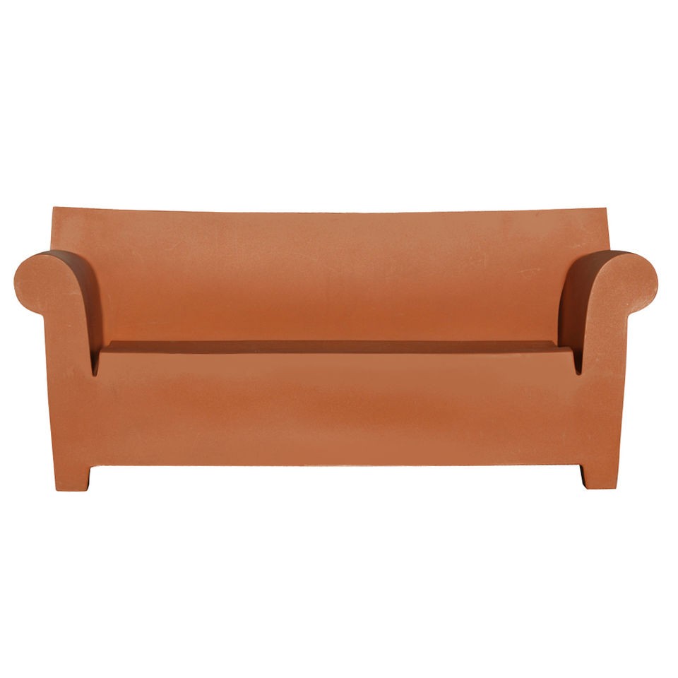 Italian Kartell Philippe Starck Bubble Club Sofa Brown