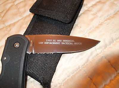   AL MAR Memorial Law Enforcement Tactical Match ATS34 Knife SEKI JAPAN