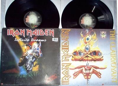 IRON MAIDEN Clairvoyant/In​finite Dreams ITALY 1990 Ltd 7 trk 2 x 12 