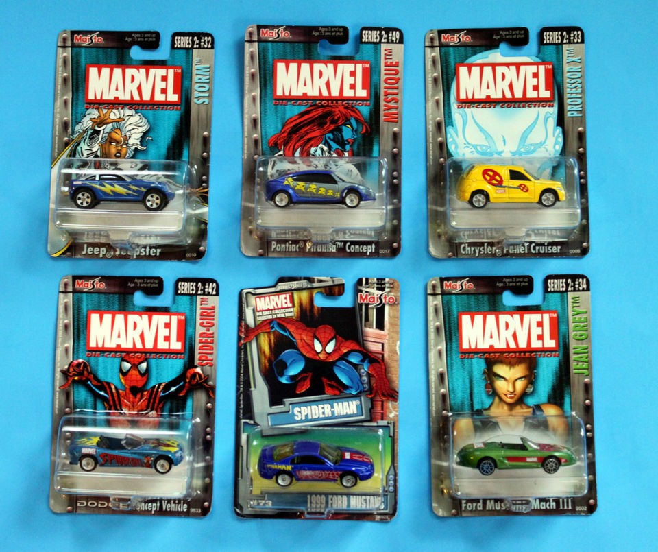 MARVEL MAISTO DIE CAST VEHICLES SERIES 2 & 3 ~ NEW MOC