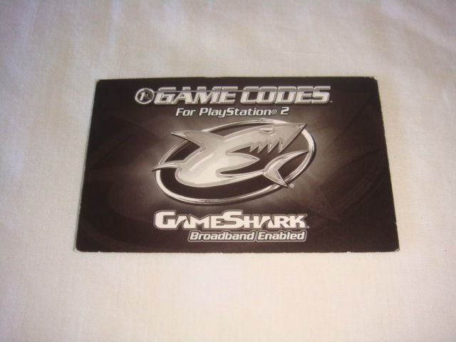   GameShark Game Codes PIN Number Database Access Card PlayStation 2
