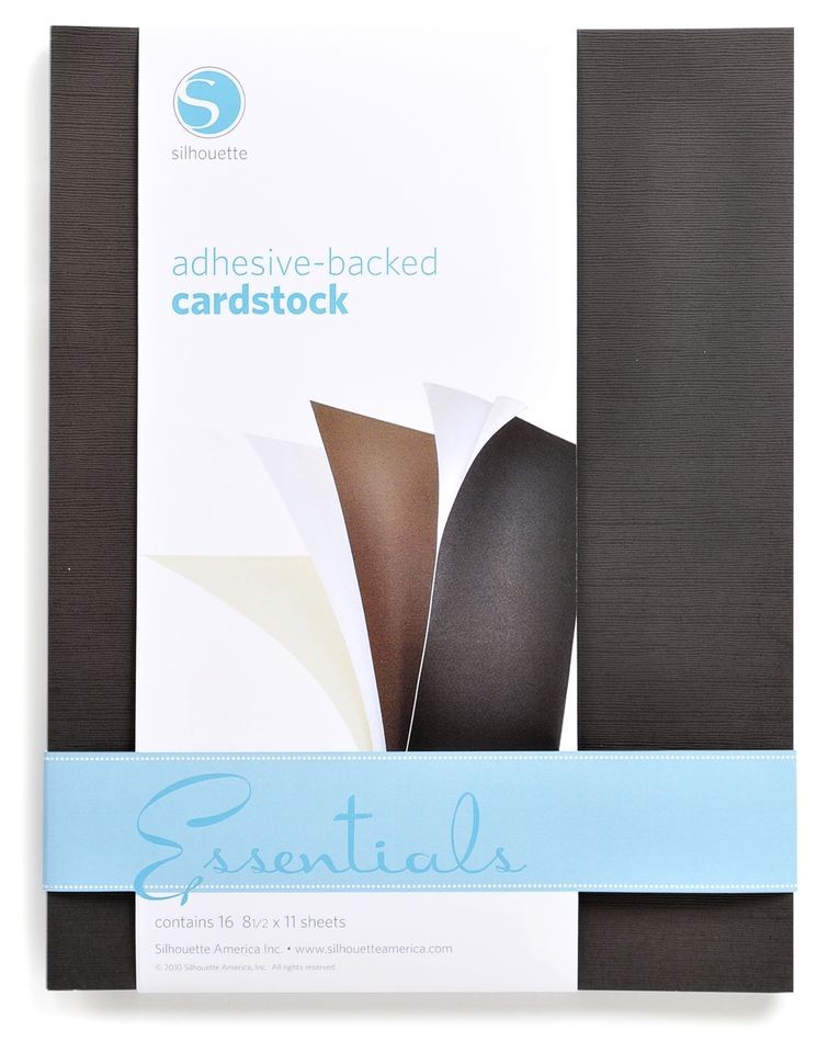   Essentials adhesive backed cardstock 8 1/2 X 11 paper sticky back