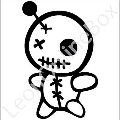 Voodoo Trick   Cartoon Decal Vinyl Car Wall Laptop Cellphone Sticker