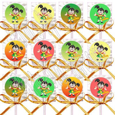 LA CHILINDRINA El Chavo Mexican TV Lollipops w/ Orange Bows Party 