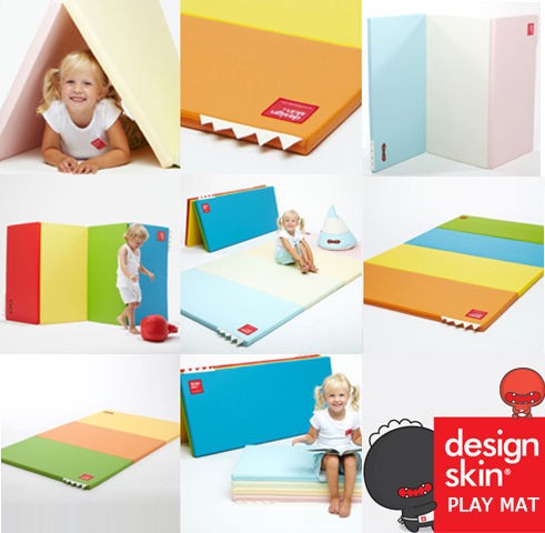 DESIGN SKIN Play Mat Baby Safety Gym Mattress Candy 4 Stage Folding 