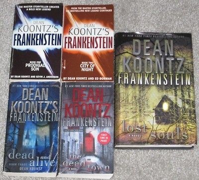 DEAN KOONTZs Complete FRANKENSTEIN Series 1 5 Lot DEAD TOWN + 4