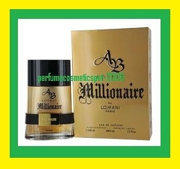 NIB AB SPIRIT MILLIONAIRE LOMANI COLOGNE MAN 3.3 / 3.4 OZ / 100 ML EDT 