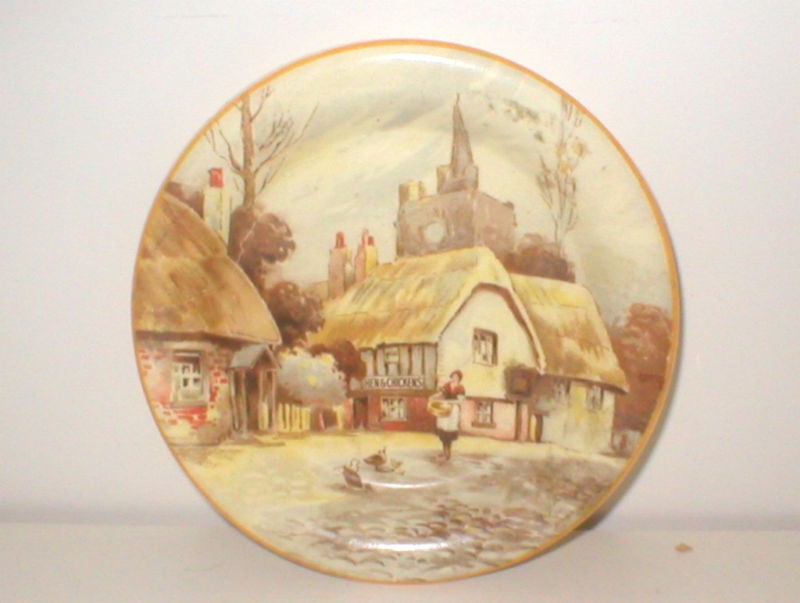 New Hall HANLEY small Decorative Dish HEN & CHICKENS