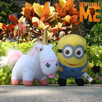 Despicable Me Plush Toy Dave & Unicorn 2PCS Collectible Game Stuffed 