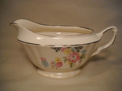 VINTAGE CROWN POTTERIES CO GRAVY BOAT