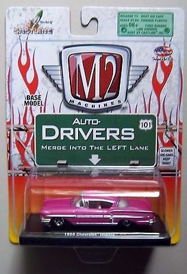 1958 CHEVY IMPALA PINK M2 Machines Drivers Diecast 1/64 Car