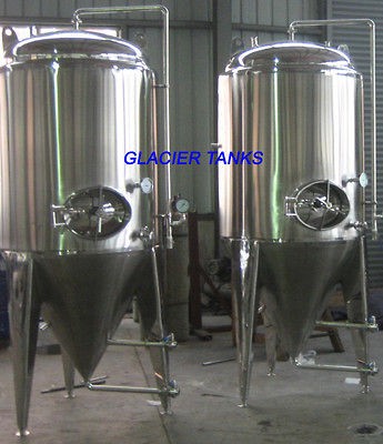   15 BBL 465 Gallon Jacketed Conical Fermenter w/Dimple Insul Jckt