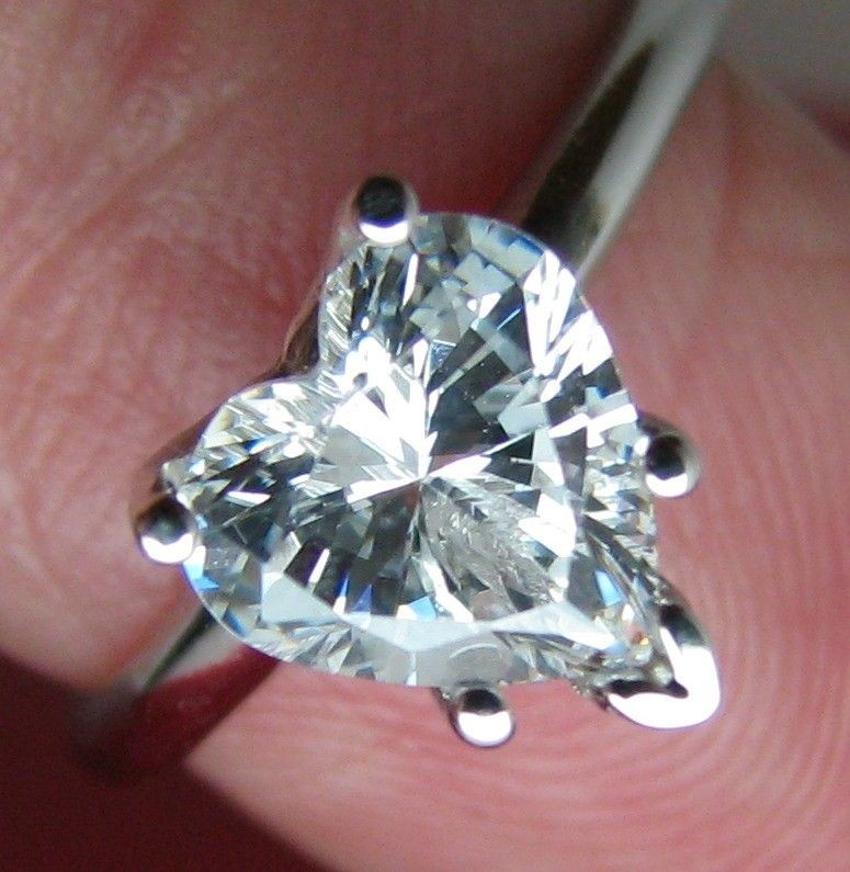 man made diamond rings in Engagement Rings