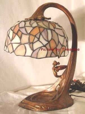 TINKERBELL 50TH ANNIVERSARY STAINED GLASS LAMP TINKER