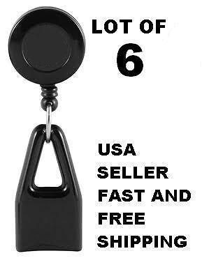 Lighter Leash Retractable BLACK =NEW= LOT OF 6