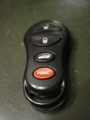 USED CHRYSLER JEEP DODGE KEYLESS ENTRY KEY REMOTE FOB CASE & PAD 